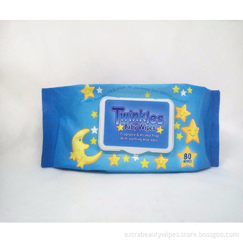 Tissu humide Spunlace pour bébé avec emballage différent